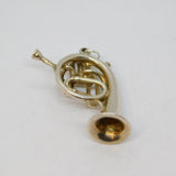 Sterling Silver French Horn Instrument Charm Pendant Vintage c1970s
