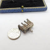 Sterling Silver Marble Arch Monument London Charm Pendant Vintage c1970