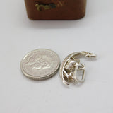Sterling Silver Gondola Venetian Charm Pendant Vintage c1970