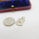 Sterling Silver and Coloured Travel Shield Flamborough Charm Vintage c1970
