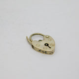 Sterling Silver Heart Lock Clasp Charm Pendant Vintage 1988 Birmingham