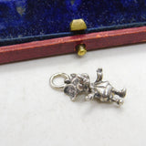 Sterling Silver Little Cartoon Animal Charm Pendant Vintage c1970