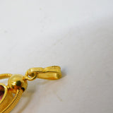 20th Century Amerikana Gold Plated Amethyst Set Drop Pendant Vintage