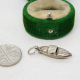 Sterling Silver Opening Speed Boat Charm Pendant Vintage c1970
