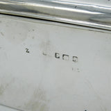 Sterling Silver Mounted Large Bridge Cards Box Antique 1928 Birmingham