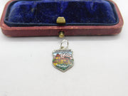Sterling Silver and Enamel Lichtenstein Travel Charm Pendant Vintage c1970