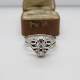 Italian Sterling Silver Cobra Snake Statement Ring Vintage c1990 Size S UK
