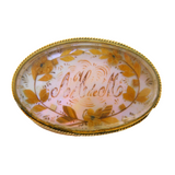 George III 9ct Gold Cased & Pearl Floral Diorama Mourning Brooch Antique
