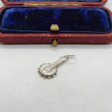 Sterling Silver Banjo from Beer Cap Charm Pendant Vintage c1970