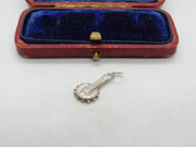 Sterling Silver Banjo from Beer Cap Charm Pendant Vintage c1970