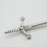 Robert Allison Scottish Sterling Silver Sword Brooch Antique 1947 Glasgow