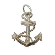 Sterling Silver Maritime Anchor Charm Pendant Vintage c1970