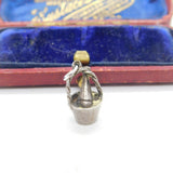 Sterling Silver Champagne in the Bucket Charm Pendant Vintage c1970