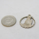 Georg Jensen Sterling Silver St Christopher Charm Pendant Vintage c1970s