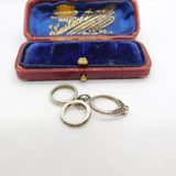 Sterling Silver Wedding & Engagement Rings Charm Pendant Vintage c1970