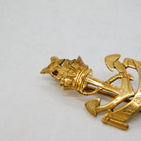 WWII 9ct Yellow Gold Wrens Navy Sweetheart Brooch Antique c1940s