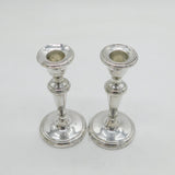 Pair of Sterling Silver Table Candlesticks Vintage 1982 Birmingham
