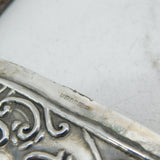 Sterling Silver Butterfly & Flower Pattern Card Case Vintage 1993 London
