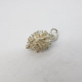 Sterling Silver Prickly Hedgehog Charm Pendant Vintage c1970