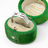 Sterling Silver "ME" Textured Band Ring Vintage c1970 Size O