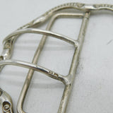 Victorian Sterling Silver Floral Belt Buckle Antique 1900 Chester