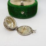 Sterling Silver Opening Wedding Cake Charm Pendant Vintage c1970
