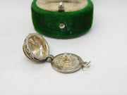 Sterling Silver Opening Wedding Cake Charm Pendant Vintage c1970