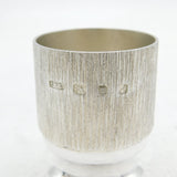 Christopher Lawrence Sterling Silver Modernist Egg Cup Vintage 1975 London