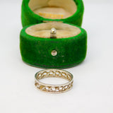 Sterling Silver Braided Style Band Ring Vintage c1970 Size L