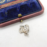 Sterling Silver Proud Cockerel Charm Pendant Vintage c1970