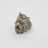 Sterling Silver Chunky Mythical Creature Statement Ring Vintage c1970 Size P 1/2