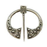 Scottish Sterling Silver Penanular Celtic Brooch Pin Antique c1920 Art Deco