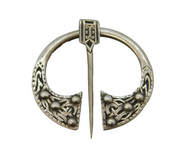 Scottish Sterling Silver Penanular Celtic Brooch Pin Antique c1920 Art Deco
