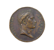 19th Century Napoleon Le Grand Arc de Triomphe Bronze Medal Antique c1830s