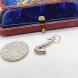 Sterling Silver Musical Saxophone Charm Pendant Vintage c1970