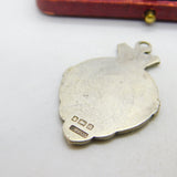 Edwardian Sterling Silver Prize Leek Competition Fob Medal 1904 Birmingham