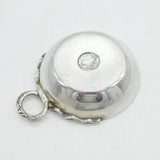 Edwardian Sterling Silver Elizabeth I Coin Set Wine Taster Dish Antique London