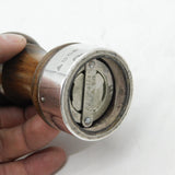 Sterling Silver & Turned Wooden Pepper Grinder Vintage 1982 London