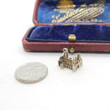 Sterling Silver Westminster Abbey Charm Pendant Vintage c1970