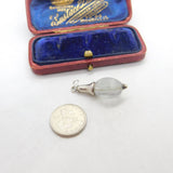 Sterling Silver and Glass Lantern Charm Pendant Vintage c1970