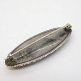 Sterling Silver Morpho Butterfly Wing Carribean Souvenir Brooch Antique Art Deco
