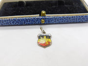 Sterling Silver & Enamel Belgique Belgium Charm Pendant Vintage c1970