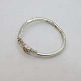 Sterling Silver Spinel Set 'MOM" Engraved Inside Ring Vintage c1970 Size R 1/2