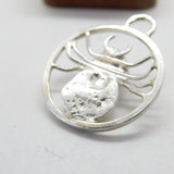 Scottish Sterling Silver Spider Charm or Pendant Vintage 1998 Edinburgh