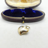Sterling Silver Abstract Heart Charm Pendant Vintage c1970