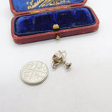 Sterling Silver Football Trophy Charm Pendant Vintage c1970