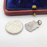 Sterling Silver and Enamel Falmouth Travel Shield Charm Pendant Vintage c1970