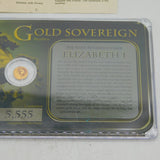 Windsor Mint 14ct Gold Elizabeth I Sovereign Coin Vintage
