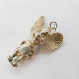 Sterling Silver Mickey Mouse Charm Pendant Vintage c1970s