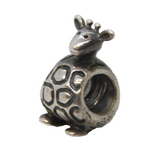 Sterling Silver Giraffe Charm Pendant Vintage c1970